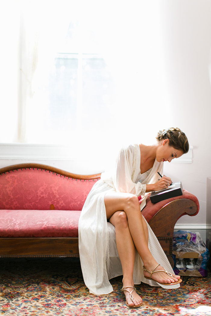 Bride Writing Letter